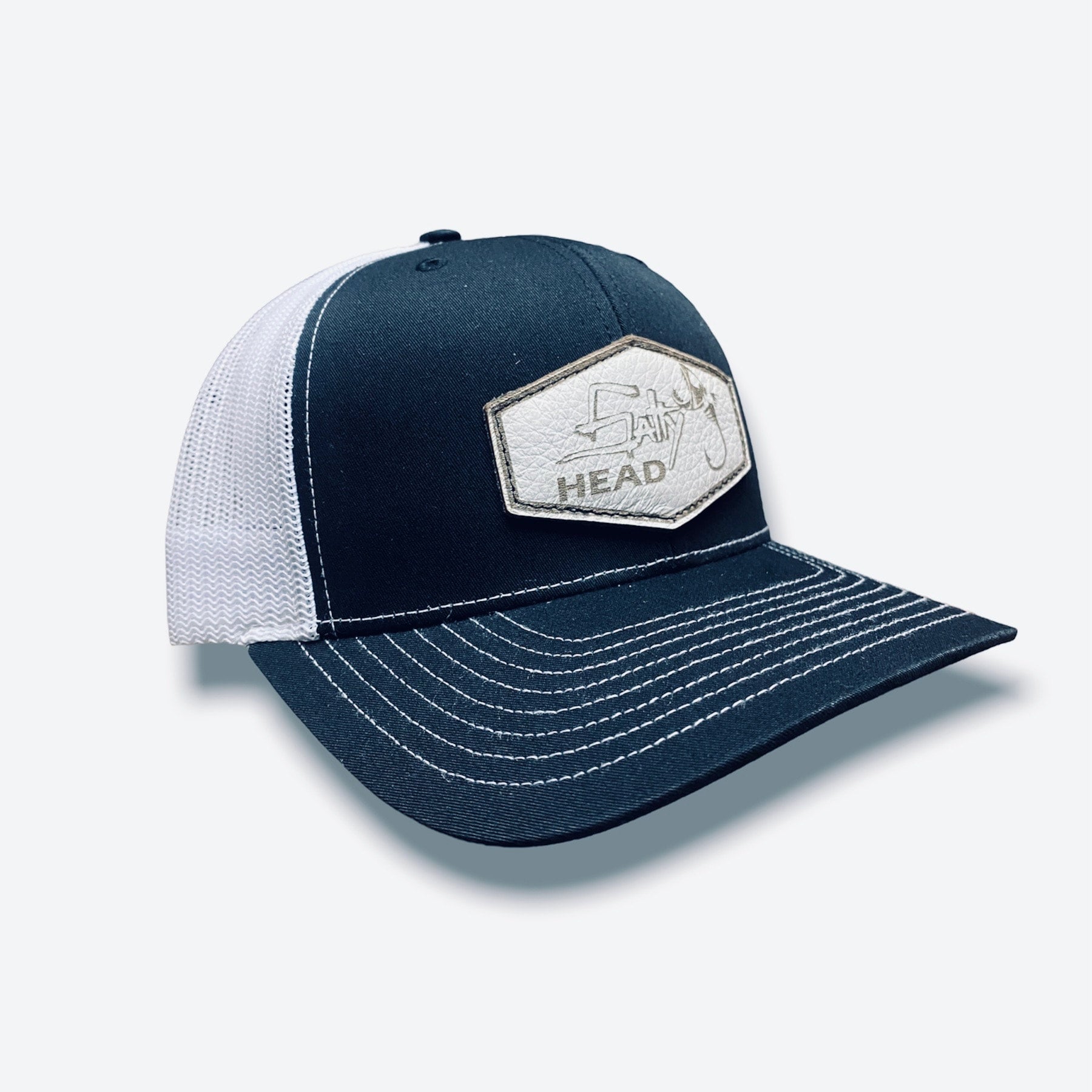 Leatherhat in black and white Mauri H65 Men main image 4